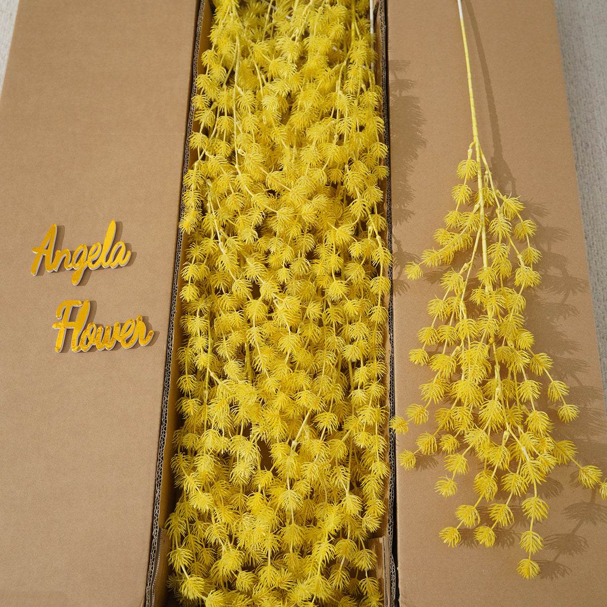 Multitone fake happy fruit stems DIY floral design