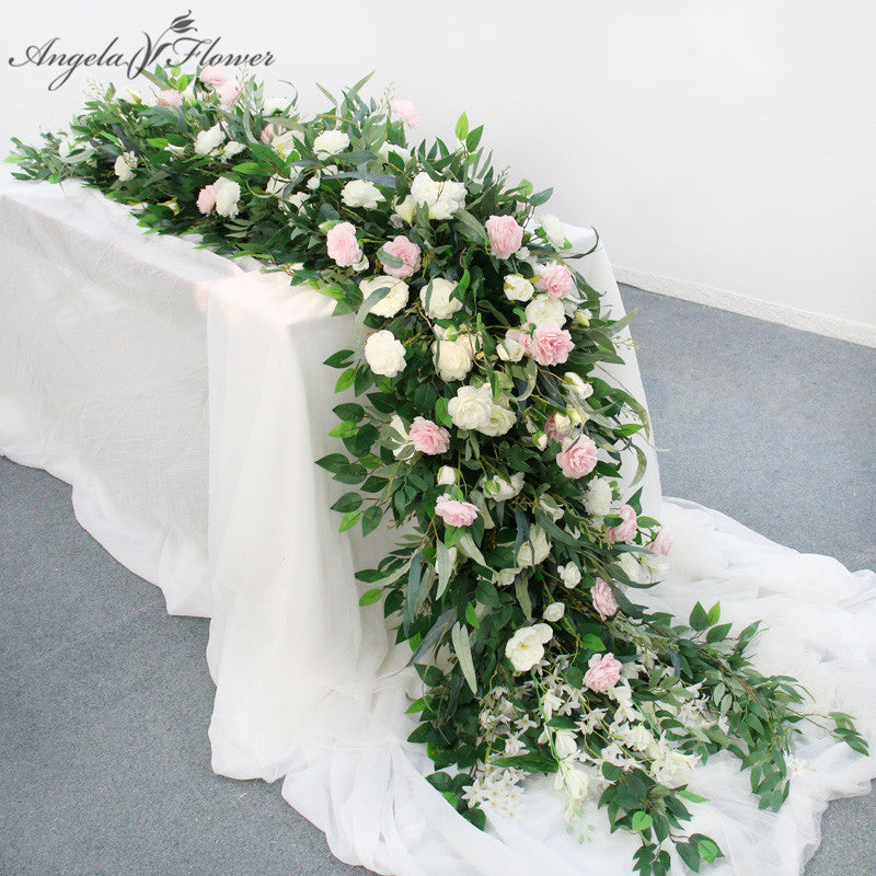 Natural drop shape flower tail for table drape matching