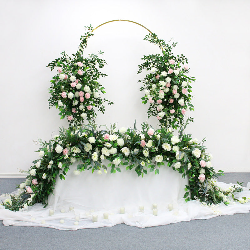 Multi color seasonal wedding trailing flower tail set