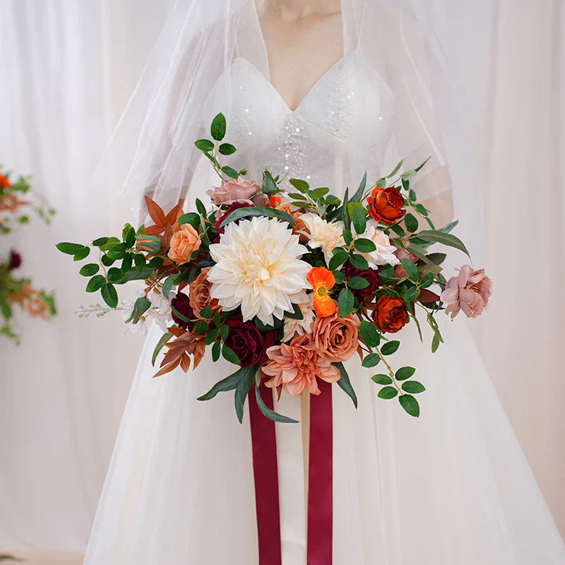 Hands-on wedding bouquet