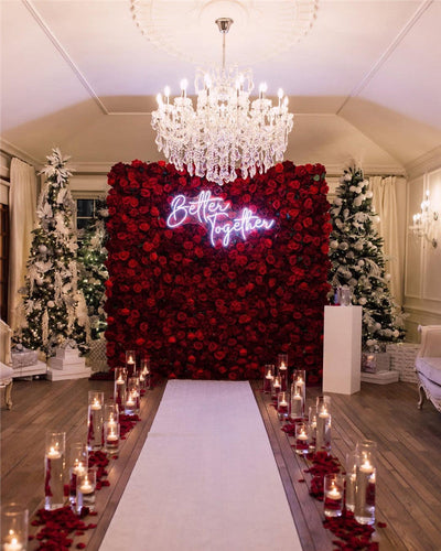 Elevate Your  Space with a  Stunning  Flower Wall