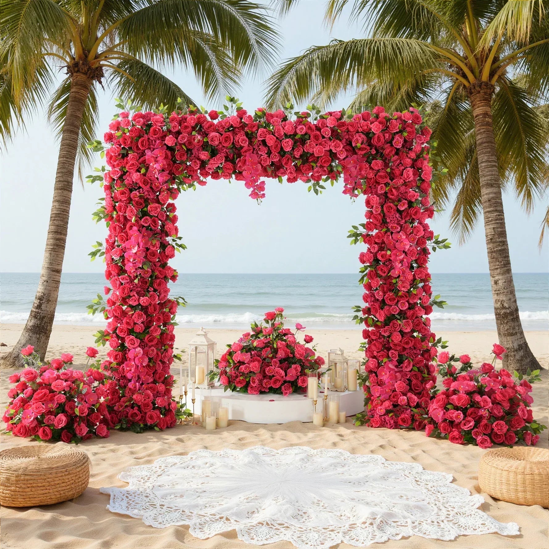 How to Install a Wedding Archway--Installation and Arrangement of Square Arches