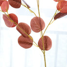 Sage green faux eucalyptus stems floral arrangement