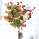 faux yellow eucalyptus leaf branches