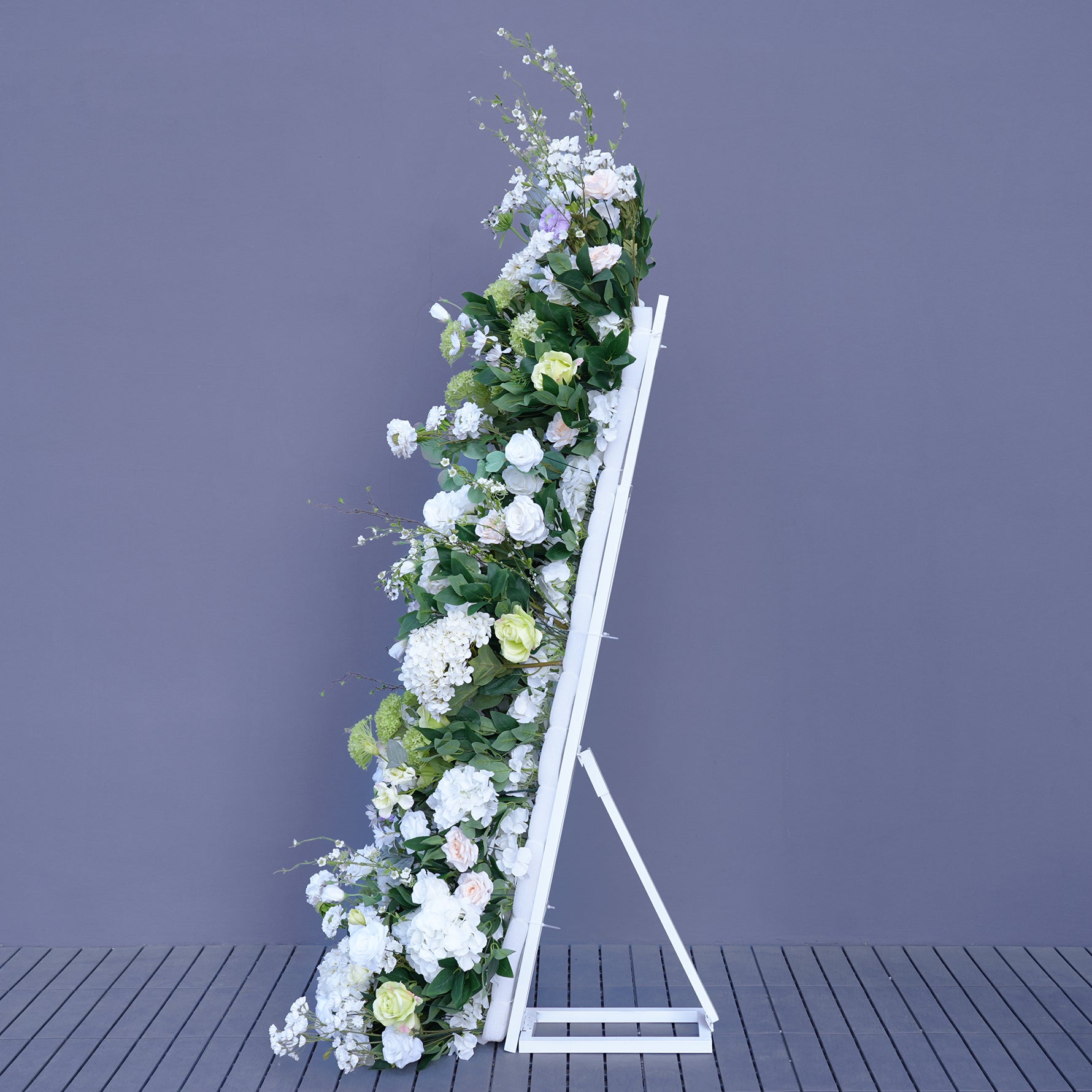 S-A8891 White Adjustable Shelf Square Frame Wedding Decor KT