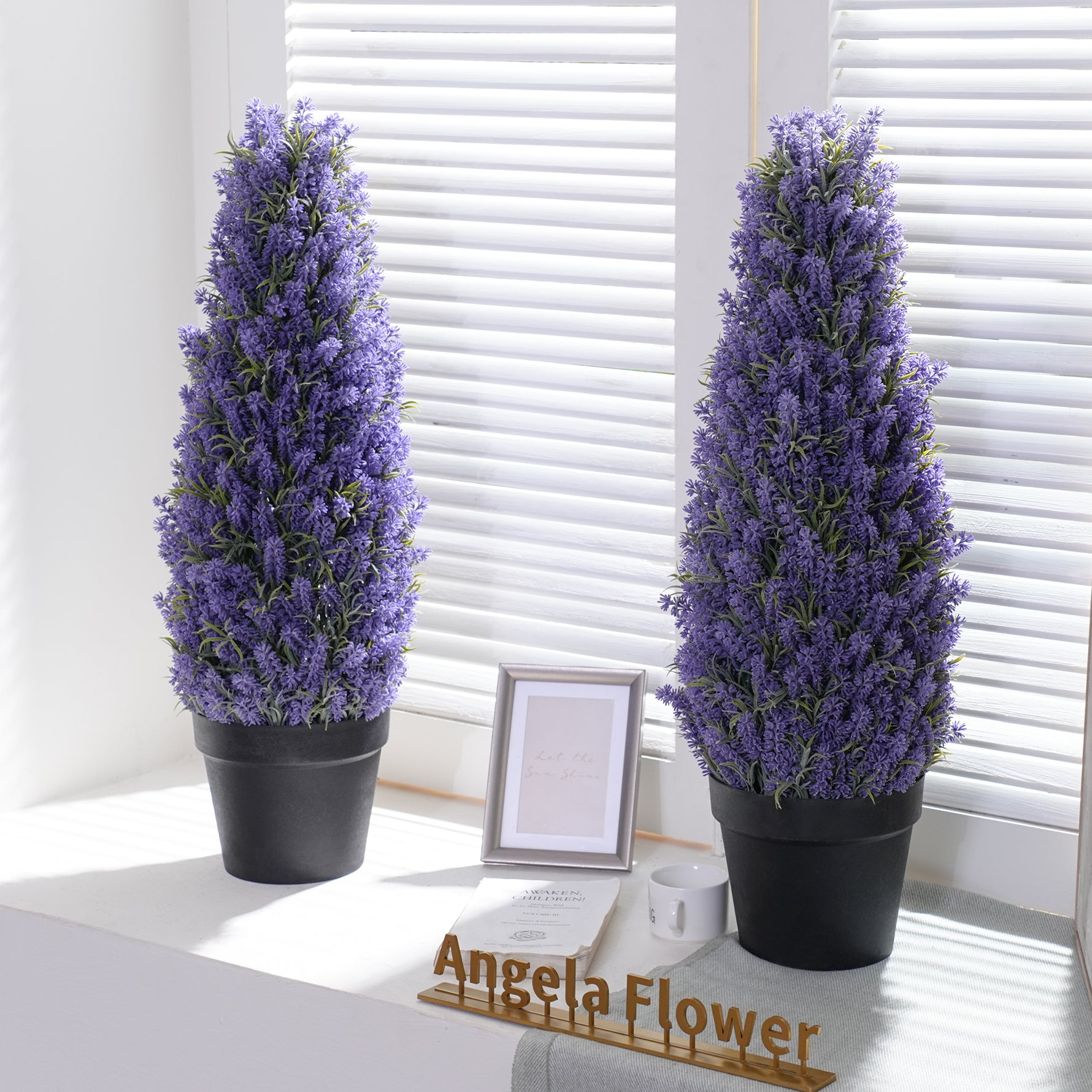 artificial lavender tree A5620226 1.97ft Purple Lavender Artificial Bonsai Potted Plants