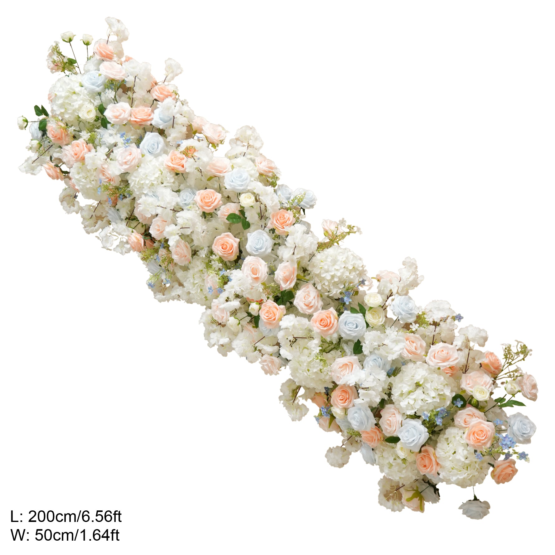 A9052 Blue Pink Cherry Bloosom Rose Wedding Arch Decor Floral