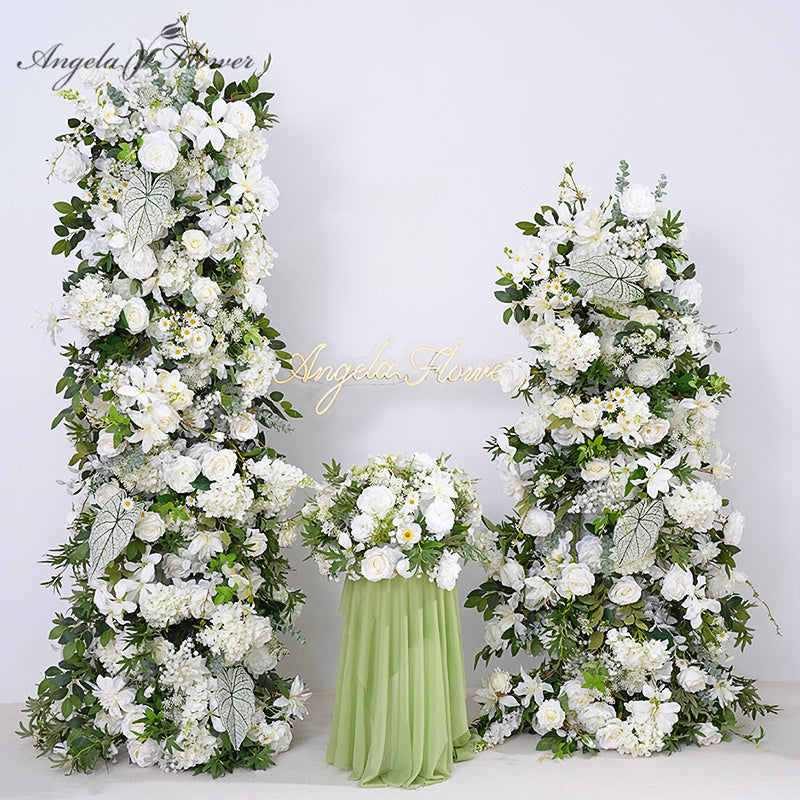 Angela Flower Orange Purple Pampas Grass Wedding KT Board Decor