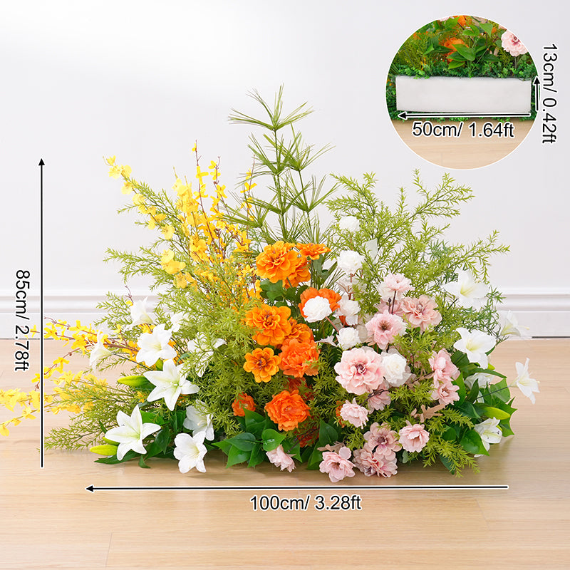 A8874 Colorful Floral Arrangement Floor Flower Wedding KT Board