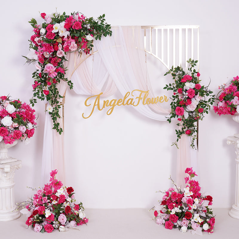 Angela Flower Red Wedding Centerpieces For Tables Arrangement