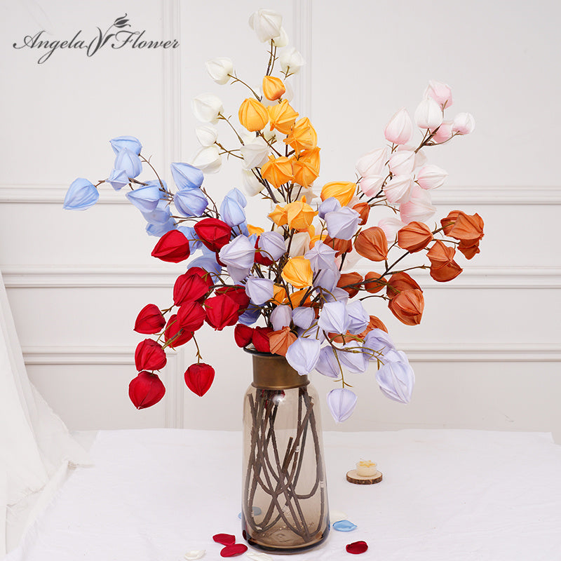 A7857 Artificial Lantern Flower Branch Wedding Floral