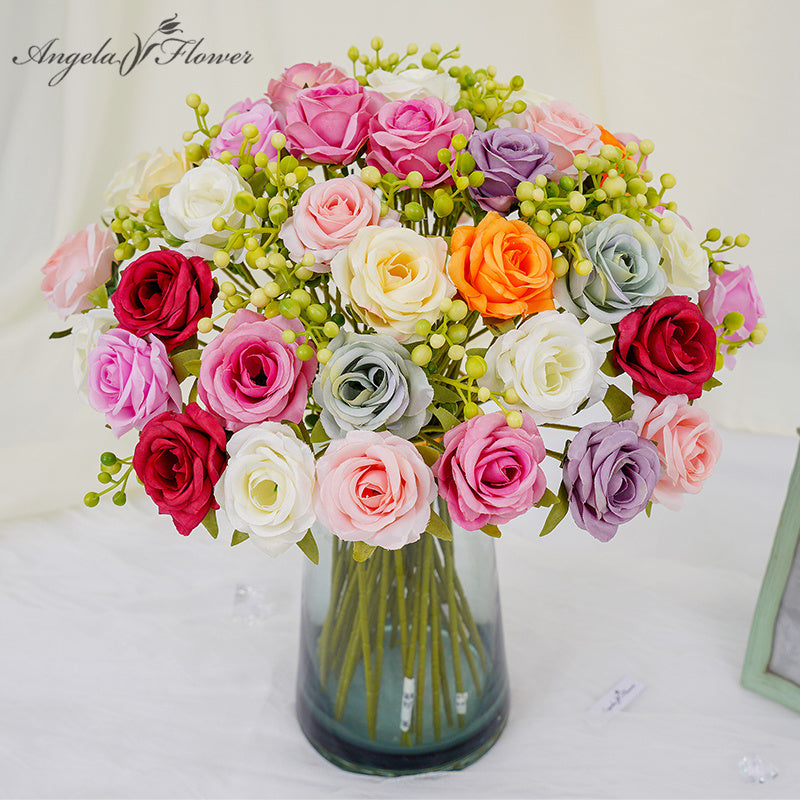 A2011 50pcs/lot 38cm Rose Fruit Flower Wedding Arrangement Floral