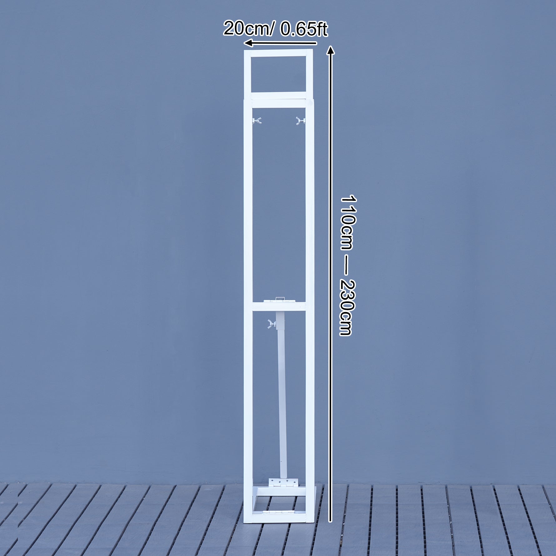S-A8891 White Adjustable Shelf Square Frame Wedding Decor KT