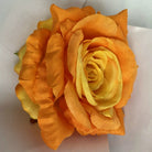 coral‑fake‑rose‑flower‑head‑shot
