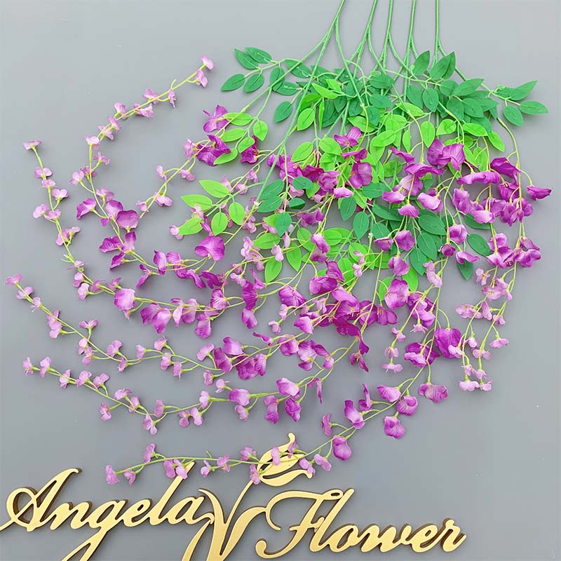 50pcs/lot Artificial Cherry Blossom Wisteria Home Wedding Floral