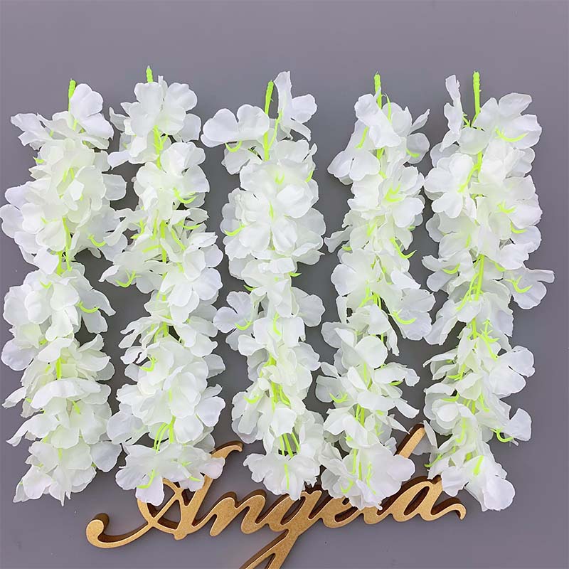 50pcs/lot Artificial Cherry Blossom Wisteria Home Wedding Floral