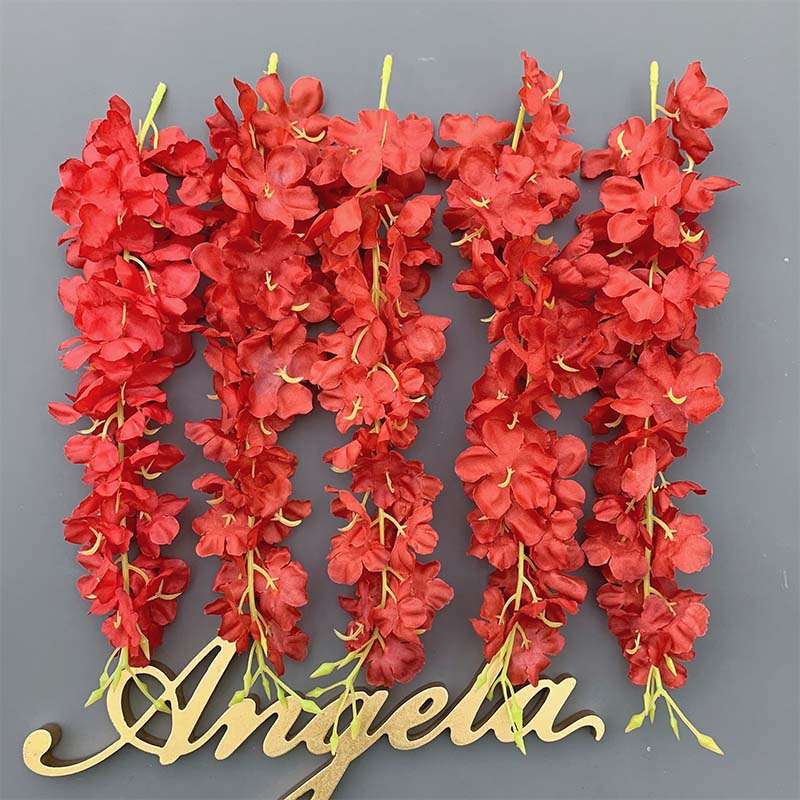50pcs/lot Artificial Cherry Blossom Wisteria Home Wedding Floral