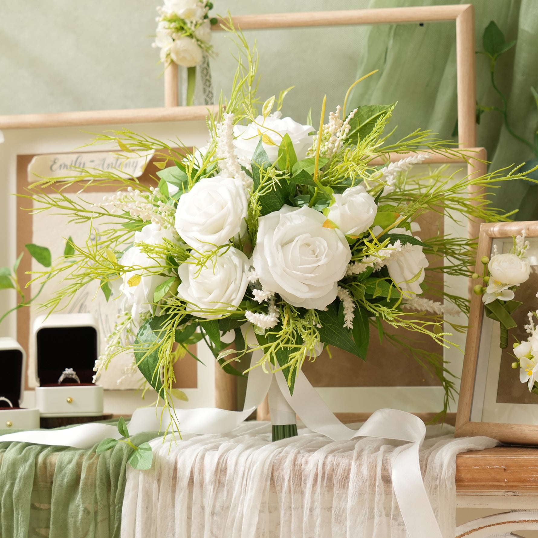 Angela Flower Red Wedding Centerpieces For Tables Arrangement