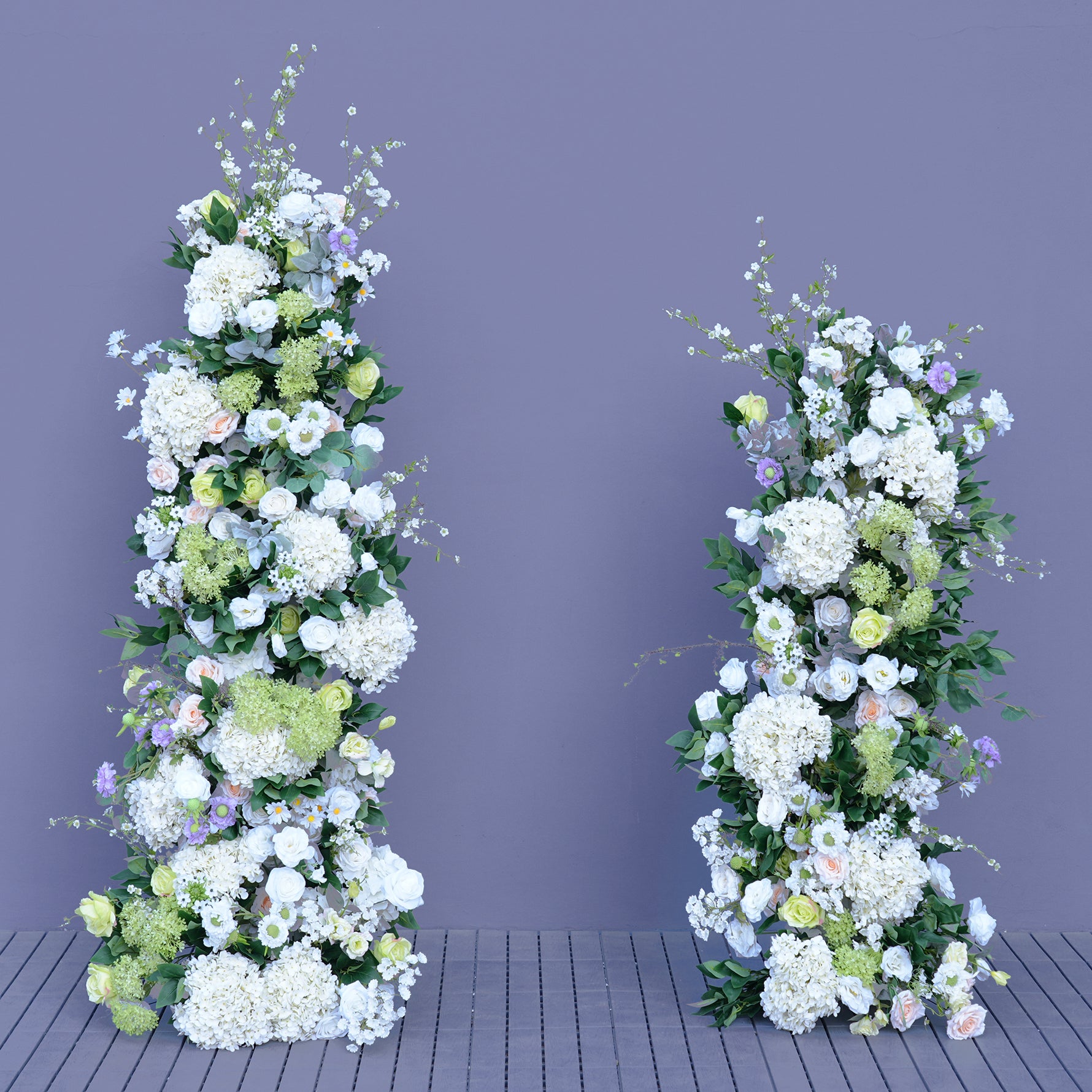 S-A8891 White Adjustable Shelf Square Frame Wedding Decor KT