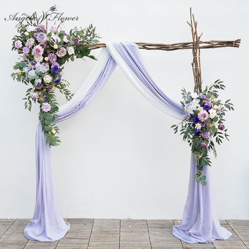 A865316 Purple Series Greenery Hang Flower Row Wedding Arrangement