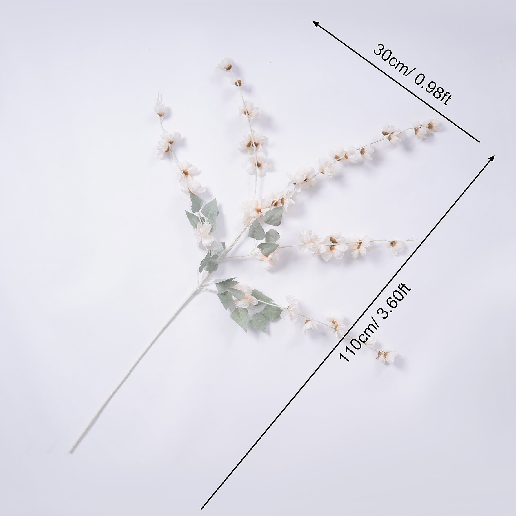 A7788 10pcs/lot 3.6ft Artificial Flower Branch Floral Material