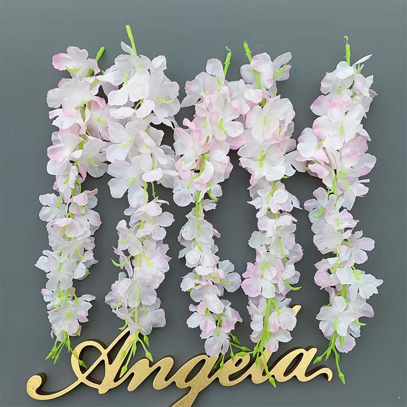 ANERAページ 50pcs/lot Artificial Cherry Blossom Wisteria Home Wedding Floral
