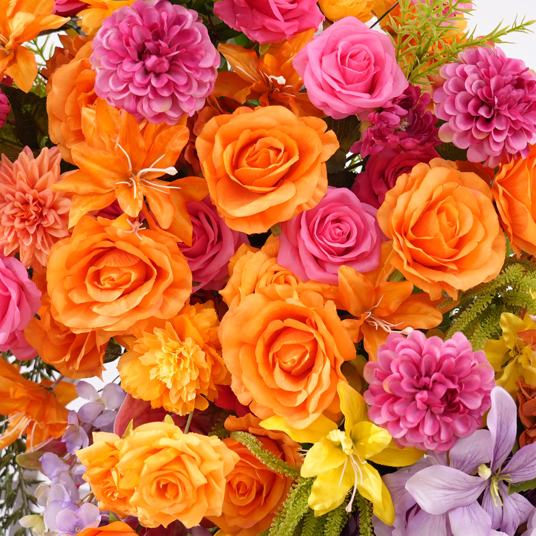 A8947 Colorful Rose Vine Hang Floral Table Centerpiece Aisle