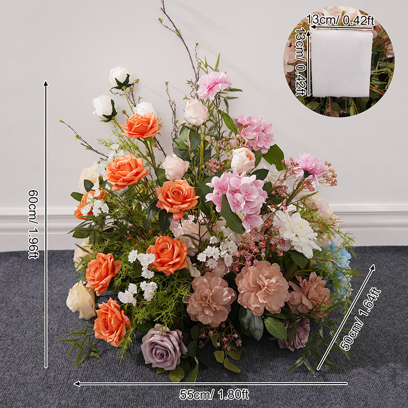 A8832 Colorful Greenery Flower Ball Table Centerpieces Floor