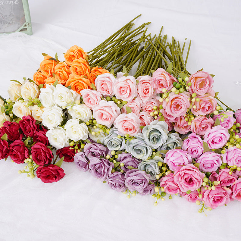 A2011 50pcs/lot 38cm Rose Fruit Flower Wedding Arrangement Floral
