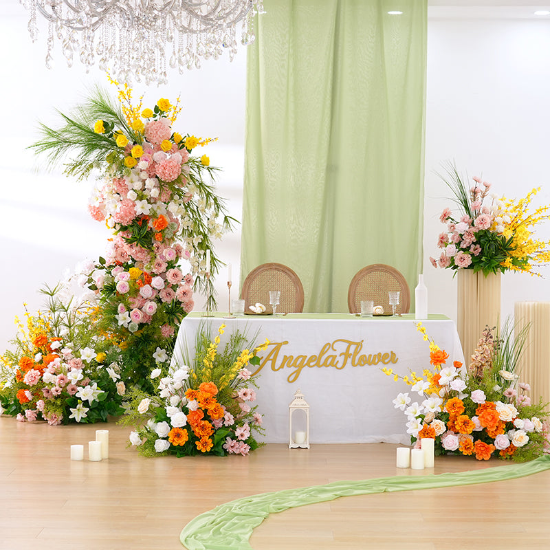 A8874 Colorful Floral Arrangement Floor Flower Wedding KT Board