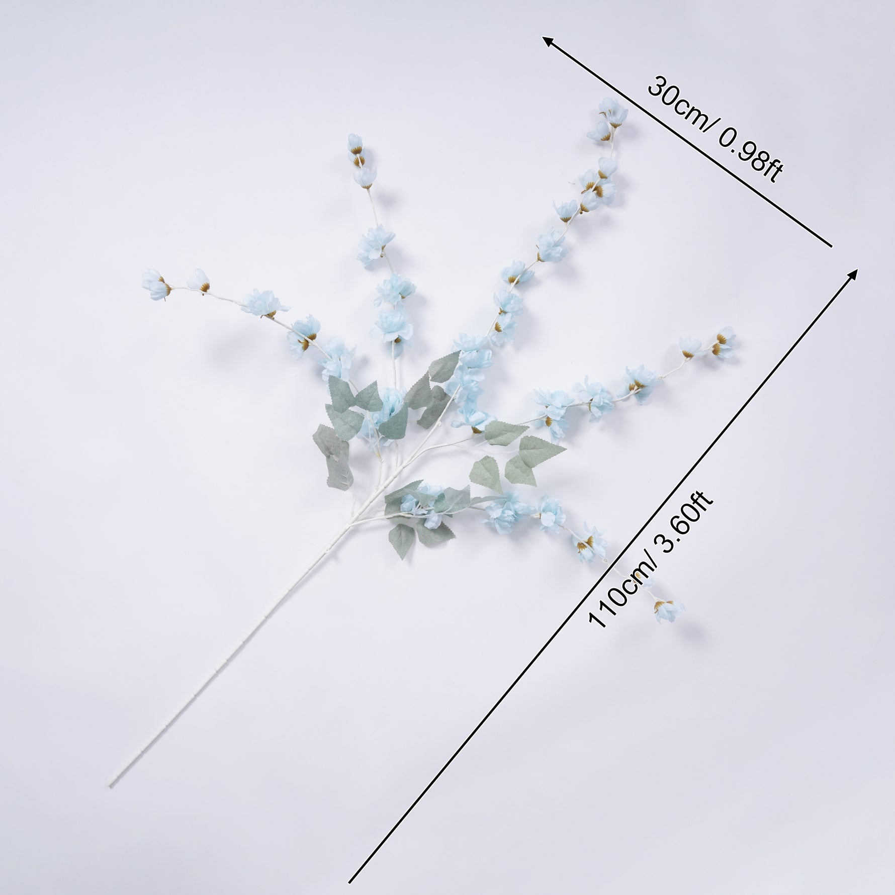 A7788 10pcs/lot 3.6ft Artificial Flower Branch Floral Material