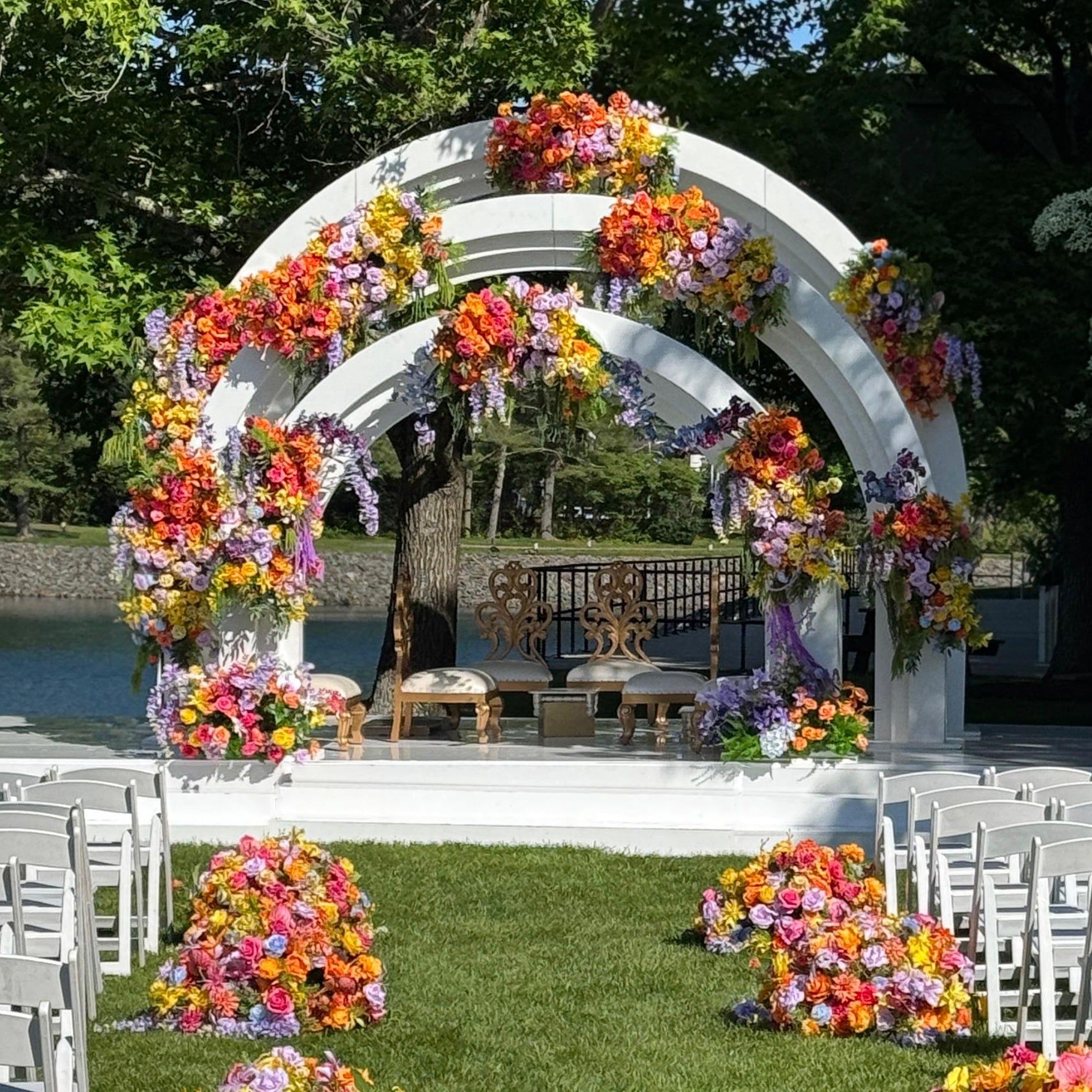 フラワー・ガーデニング Sample A8947 Colorful Rose Vine Hang Floral Table Centerpiece Aisle