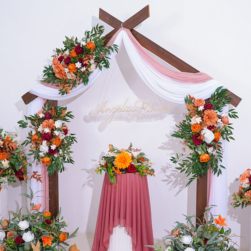 A863634 Autumn Colors Hang Flower Arrangement Decor For Wedding