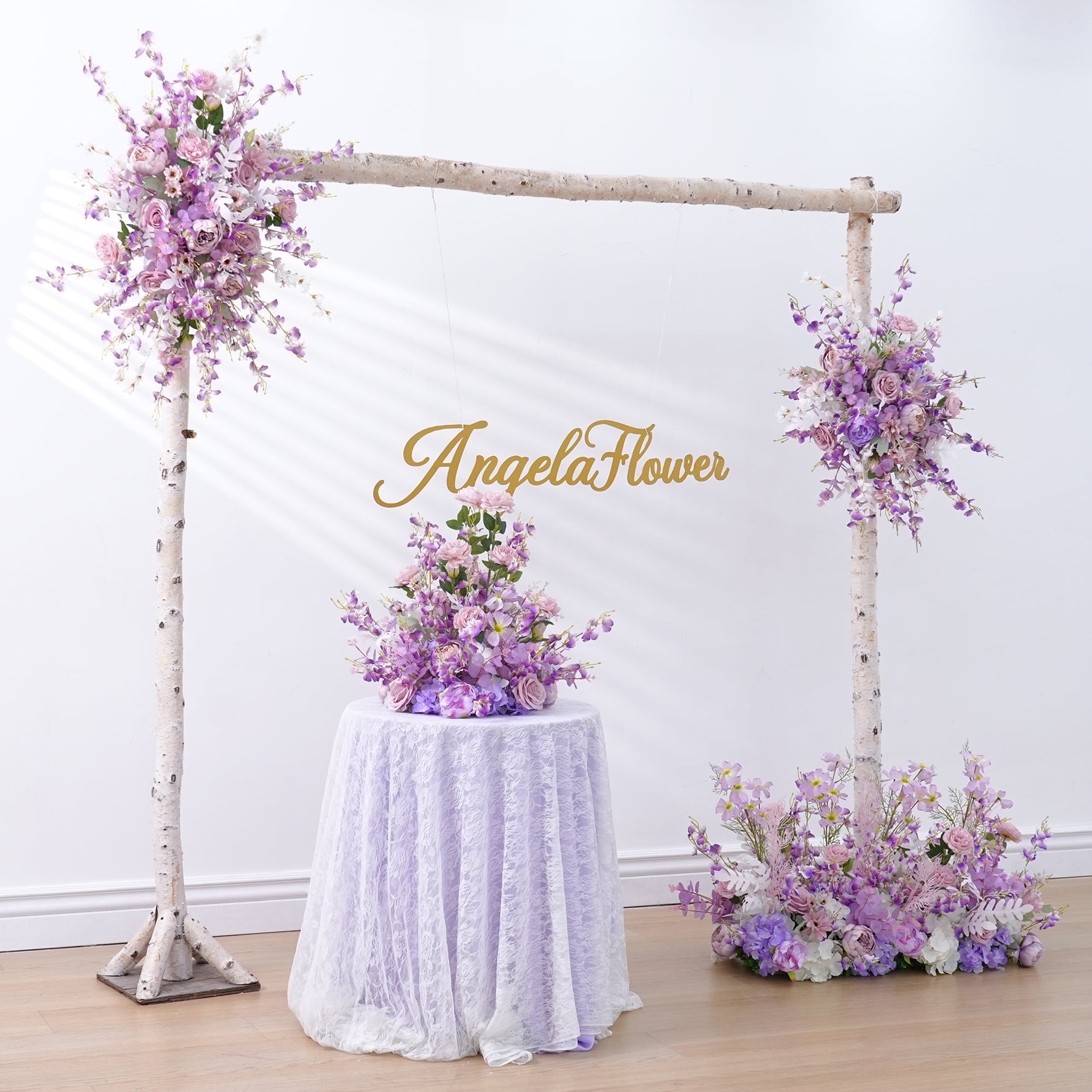 A7359 Purple Wedding Background Decoration, T-stage Road