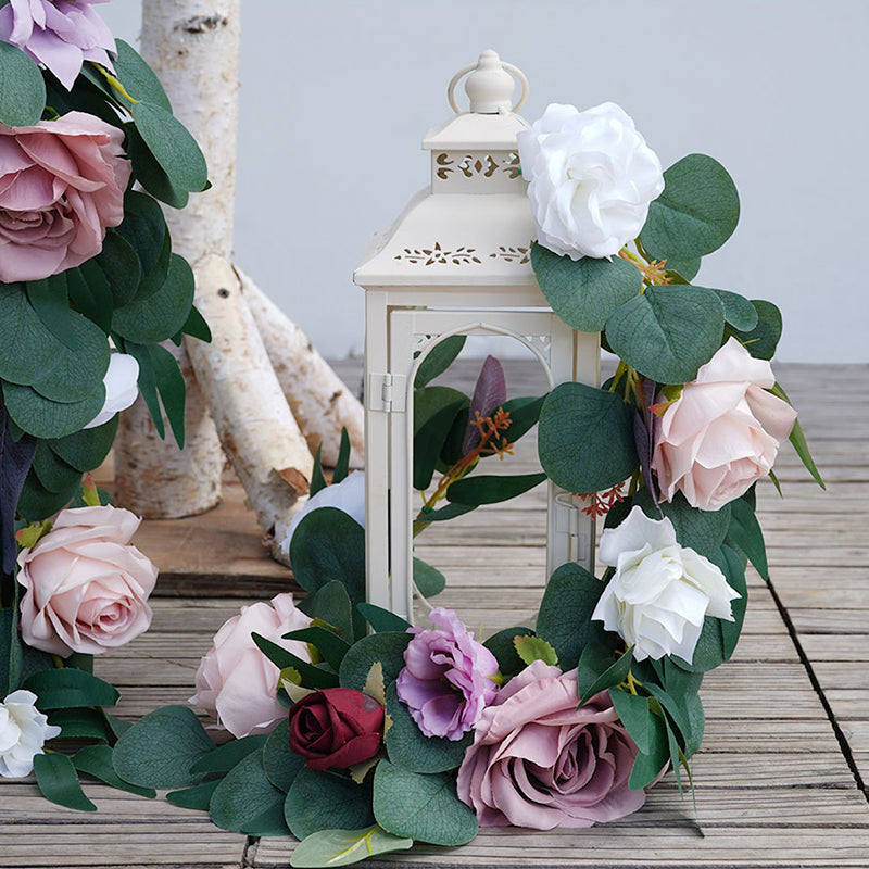 Bean Paste Series With Greenery Vine Flower Arrangement Light