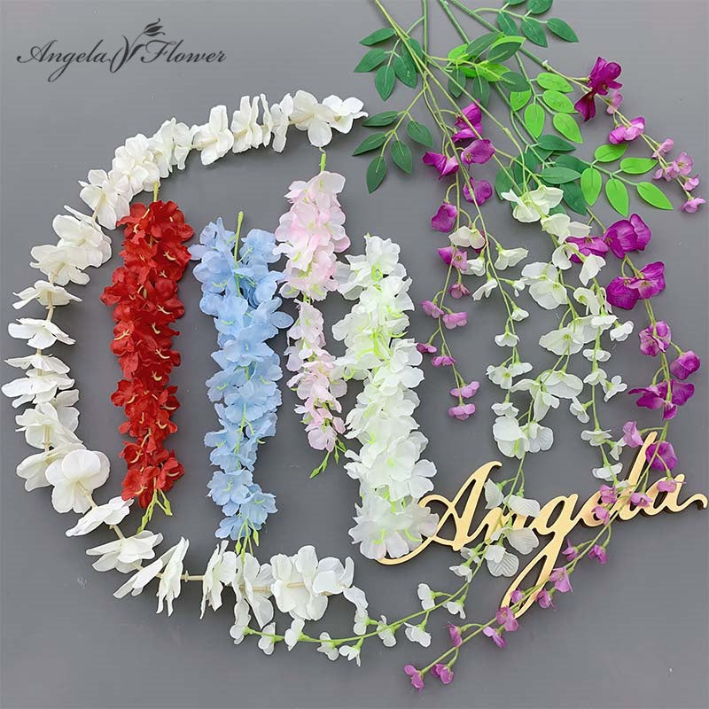 50pcs/lot Artificial Cherry Blossom Wisteria Home Wedding Floral