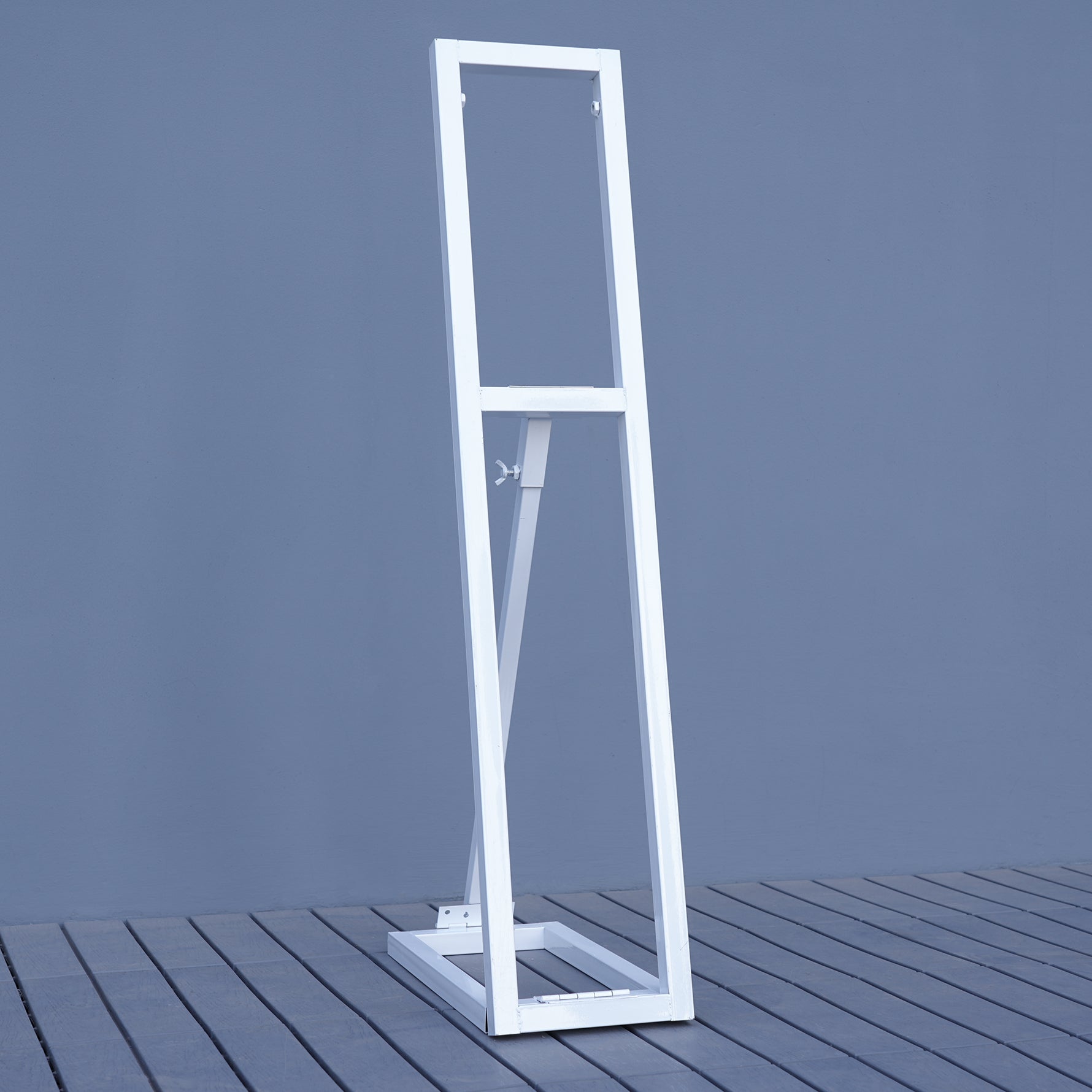 S-A8891 White Adjustable Shelf Square Frame Wedding Decor KT