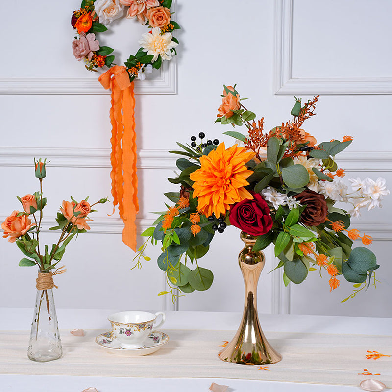A863632 Autumn Color Series Vase Flower – Angela Flower