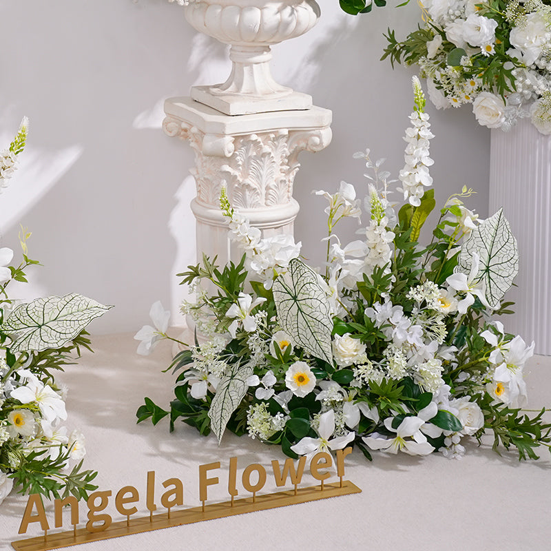 A869717 White Series Floor Flower Row Wedding Event Props – Angela