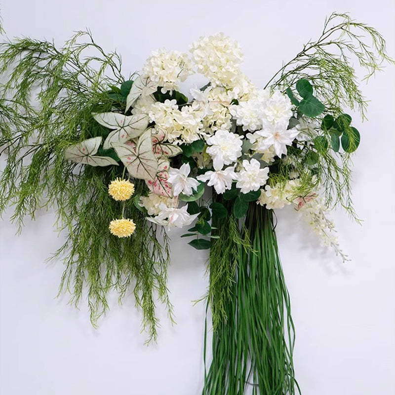 Mori Yellow Orchid Greenery Vine Hang Floral Row Floor Flower