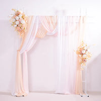 A863807 Champagne Series Eucalyptus Rose Hang Flower Row Decor For Wedding Backdrop Floral Arrangement