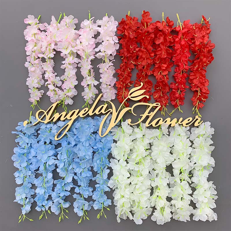 50pcs/lot Artificial Cherry Blossom Wisteria Home Wedding Floral