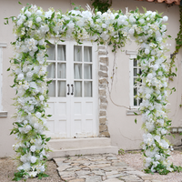 A8624 White Series Wedding Backdrop Frame Decor Floral Arrangement