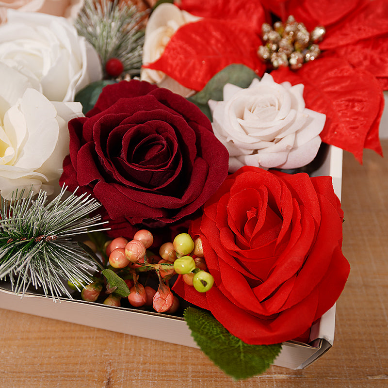 1 Box Christmas Series Flowers Wedding Floral Row Material