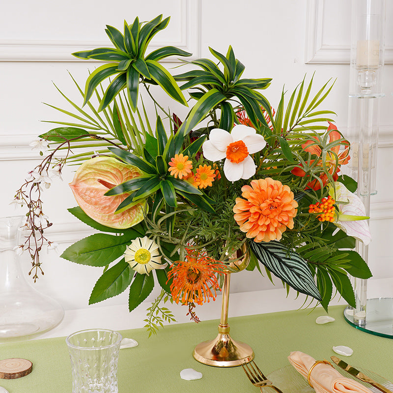 なな table flower arrange NAWEIDA Artificial Flowers with Vase Faux Flower