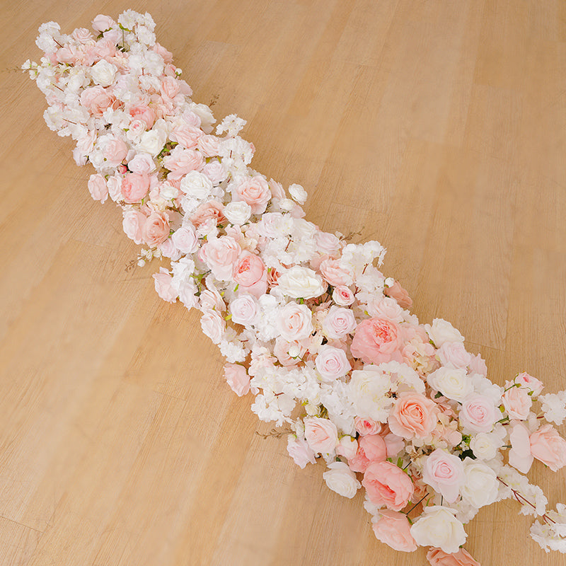 A8680 Pink Series Wedding Backdrop Frame Arch Decor Floral