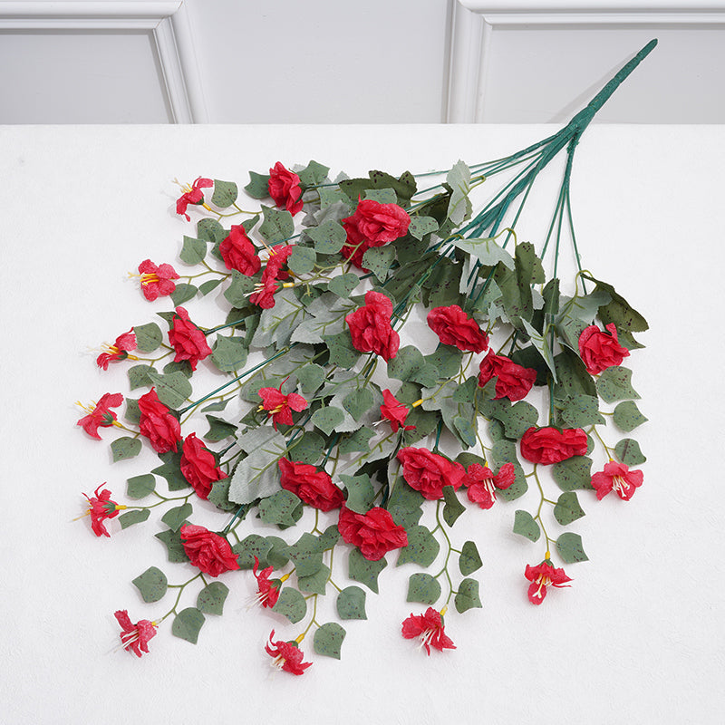 A4484 10pcs/lot 75cm 16 Heads Artificial Rose Flower Bouquet