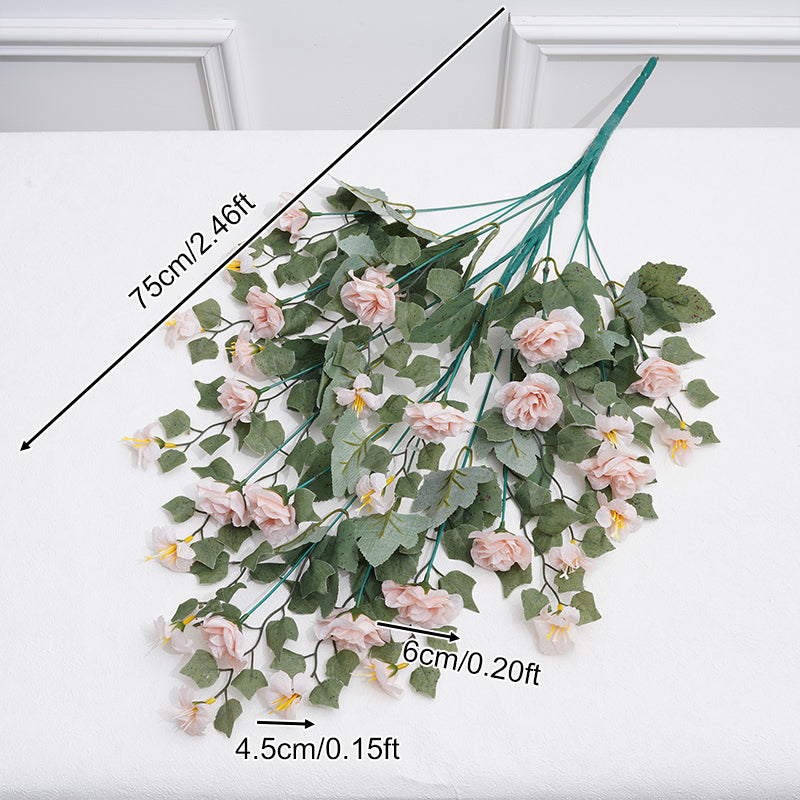 A4484 10pcs/lot 75cm 16 Heads Artificial Rose Flower Bouquet