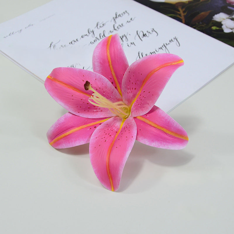 Silk Lily Head for Wedding Crafts