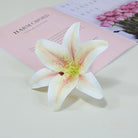 White Faux Lily Blossom for Centerpiece